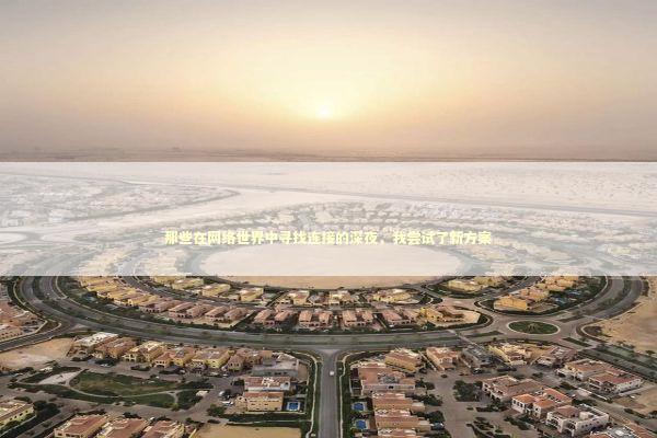 那些在网络世界中寻找连接的深夜,我尝试了新方案 那些在网络世界中寻找连接的深夜,我尝试了新方案 IT技术